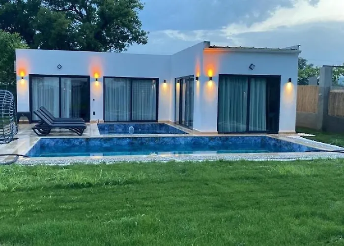 Villa Grape In Large Pool, Jacuzzi, Private Fethiye